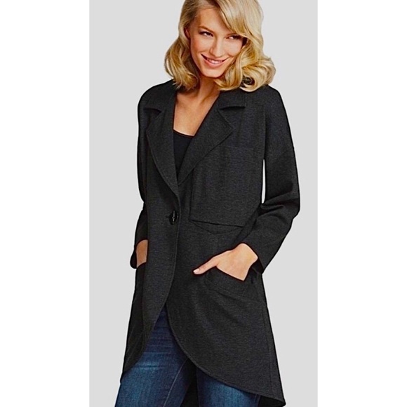 CAbi Jackets & Blazers - CAbi Lisbon Ponte Knit Topper Coat #994
